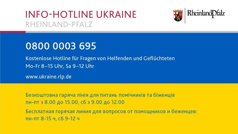 Information hotline for refugees from Ukraine