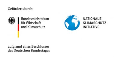 Soutenu par le ministère fédéral de l'Économie et de la Protection du climat sur la base d'une décision du Bundestag allemand. Initiative nationale pour le climat